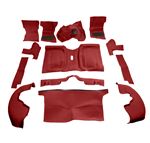 Moulded Passenger Area Carpet Set - Red - GT6 All Models - RG1154RED